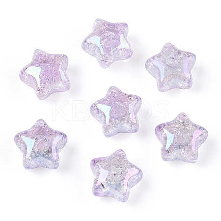 Transparent Crackle Acrylic Beads LS-TACR-S148-03E-1