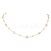 Brass Satellite Chains Necklaces NJEW-JN05254-2