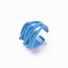Spray Painted Alloy Cuff Rings RJEW-T011-21-RS-3