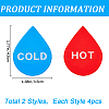 12Pcs 2 Colors Acrylic Public Signs AJEW-CP0007-39-2