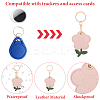 1Pc PU Leather Pendants Keychain KEYC-SP0001-47B-4