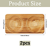 Beech Wooden Jewelry Bracelet Finger Ring Diplay Holder Tray ODIS-WH0010-02J-02-2