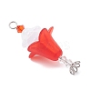 Imitation Austrian Crystal Beads and Acrylic Beads Pendants PALLOY-TA00373-4