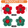 30Pcs 2 Colors Combed Cotton Ornament Accessories AJEW-CP0009-40-2