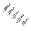 Tibetan Style Alloy Glue-on Flat Pad Bails LS-AB3348Y-NF-3