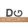 Glitter Hotfix Rhinestone Iron on Patches DIY-CD0001-10F-10