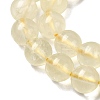 Natural Lemon Quartz(Heated) Beads Strands G-G286-A04-8mm-01-4