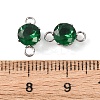 304 Stainless Steel Micro Pave Cubic Zirconia Connector Charms STAS-H240-50P-05-3