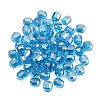 Electroplate Column Glass Beads EGLA-A043-02-AB13-1