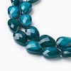 Opaque Solid Color Glass Beads Strands GLAA-E405-02B-I-1