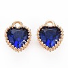 Brass Micro Pave Cubic Zirconia Charms KK-S356-773J-1
