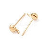 Brass Stud Earring Findings LS-KK-G604-01G-01-2