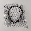 Bridal Rhinestone Mesh Veil Cloth Hair Bands DIY-WH0430-744B-1
