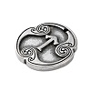Rune Letters Alloy Pendants PALLOY-S193-01AS-17-2