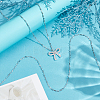 1Pc Sterling Silver Heart Link Chain Necklaces for Women NJEW-BC0001-13-4