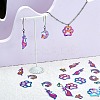 40Pcs 5 Style Ion Plating(IP) 201 Stainless Steel Pendants STAS-SZ0002-68-5