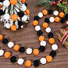 4Pcs Pom Pom Ball with Polyester Cord Hanging Banners AJEW-CP0009-76A-4