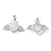 Natural Quartz Crystal Pendants G-P492-02P-22-2