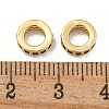 Rack Plating Brass Micro Pave Clear Cubic Zirconia Beads KK-U030-32G-05-2