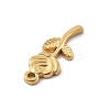 304 Stainless Steel Rhinestone Pendants STAS-D300-01G-01-2