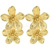304 Stainless Steel Flower Stud Earrings for Women EJEW-U023-09G-2