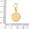 304 Stainless Steel Enamel Pendant Decoration STAS-S168-01G-08-3