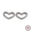 925 Sterling Silver Spring Gate Rings STER-D036-04AS-4