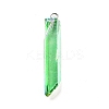 Electroplated Natural Quartz Pendants G-P315-B01-P-2