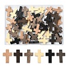 50Pcs 5 Styles Wooden Pendants FIND-YW0005-73-1