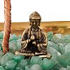 Natural Gemstone Chips with Brass Incense Burner Holder DJEW-G027-19RG-02-4