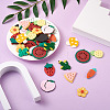 36Pcs 9 Style Cellulose Acetate(Resin) Pendants KY-CD0001-02-5