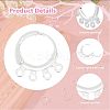 40Pcs 4 Style Rack Plating Eco-friendly Brass Huggie Hoop Earring Findings KK-FH0003-98-4