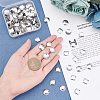 160Pcs 2 Style 304 Stainless Steel Charms STAS-UN0026-85-2
