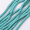 1 Strand Synthetic Turquoise Rondelle Beads Strands X-TURQ-G109-6x4mm-06-1