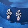 Natural Pearl Ear Studs EJEW-P286-50P-4