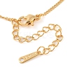 304 Stainless Steel Crystal Rhinestone Twisted Chain Bowknot Pendant Necklaces for Women NJEW-Z046-05G-3