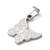Non-Tarnish 304 Stainless Steel Pendants STAS-Q301-21P-2