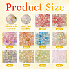 10 Colors Baking Painted Crackle Glass Bead Strands DGLA-TA0001-08A-4
