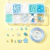DIY Round Acrylic & Glass Beads Bracelets Jewelry Kits DIY-FS0006-29B-7