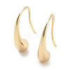 Teardrop Brass Dangle Earring for Women KK-C054-27G-1