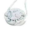Flower Pattern Fabric Rose Tie Choker Necklaces for Women NJEW-Z022-01G-3