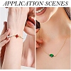 10Pcs 5 Colors Transparent Glass Links/Connectors GLAA-YW0004-42-6