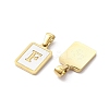 Ion Plating(IP) 304 Stainless Steel Pave Shell Pendants X-STAS-G327-01G-F-2
