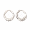 Oval Rack Plating Brass Hoop Earrings for Women EJEW-H091-18P-1