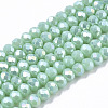 Electroplate Glass Beads Strands EGLA-A044-P3mm-B14-1