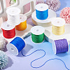 8 Rolls 8 Colors Nylon Braided Cord NWIR-TA0001-24-4