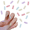 200Pcs 4 Colors Opaque Resin Cabochons RESI-HY0001-26-1