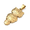 304 Stainless Steel Pendants STAS-F336-09G-01-2