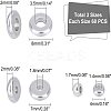 180Pcs 3 Style 304 Stainless Steel Spacer Beads STAS-DC0002-18-2