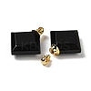 Natural Obsidian Perfume Bottle Pendants G-Z039-05G-03-2